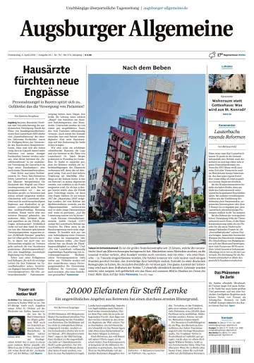 Augsburger Allgemeine (Ausgabe Stadt) - 04 Nis 2024