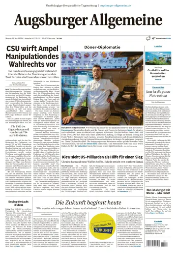 Augsburger Allgemeine (Ausgabe Stadt) - 22 四月 2024
