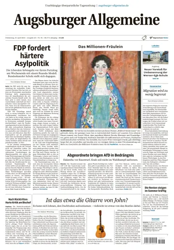 Augsburger Allgemeine (Ausgabe Stadt) - 25 Apr. 2024
