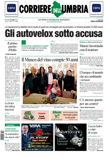 Corriere dell Umbria - 24 avr. 2024