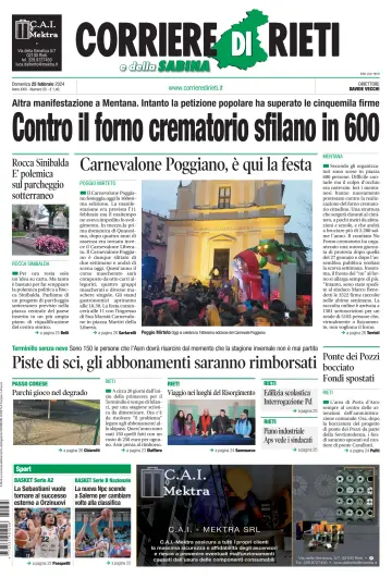 Corriere di Rieti - 25 Feb 2024