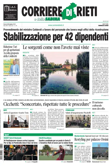 Corriere di Rieti - 23 Mar 2024