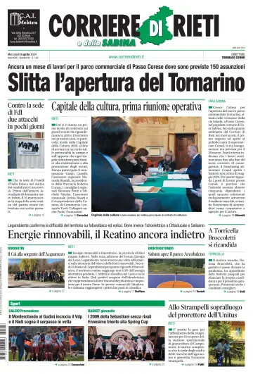 Corriere di Rieti - 3 Apr 2024