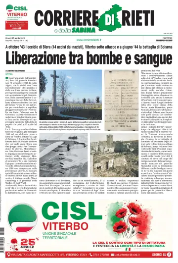 Corriere di Rieti - 25 avr. 2024