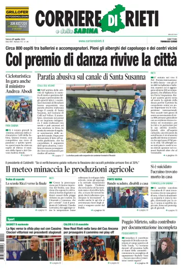 Corriere di Rieti - 27 апр. 2024