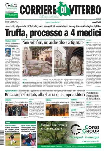 Corriere di Viterbo - 17 abril 2024