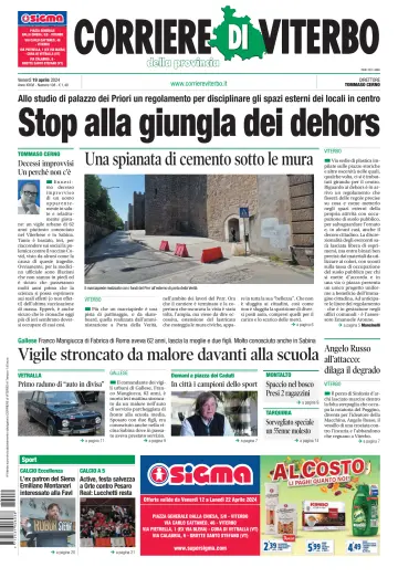 Corriere di Viterbo - 19 abril 2024