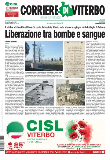 Corriere di Viterbo - 25 4月 2024