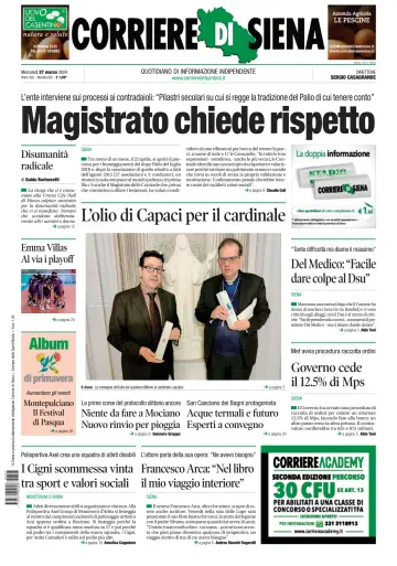 Corriere di Siena - 27 Mar 2024