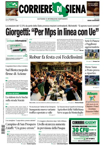 Corriere di Siena - 28 Mar 2024