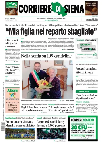 Corriere di Siena - 08 4월 2024