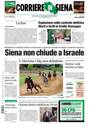 Corriere di Siena - 10 Nis 2024