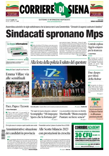 Corriere di Siena - 11 4월 2024