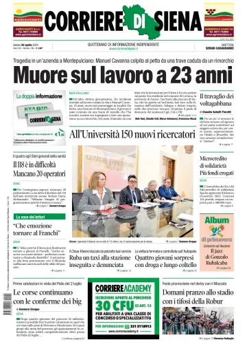 Corriere di Siena - 20 4월 2024