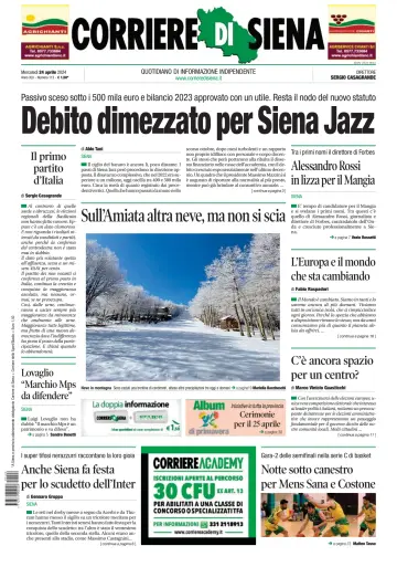 Corriere di Siena - 24 4월 2024
