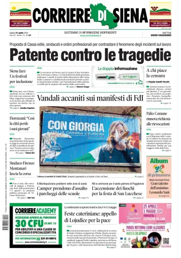 Corriere di Siena - 27 4월 2024