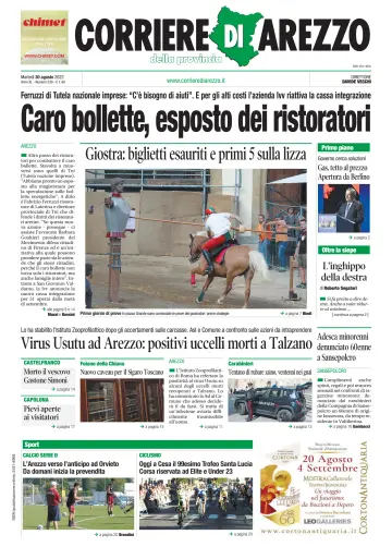 Corriere di Arezzo - 30 Aug 2022