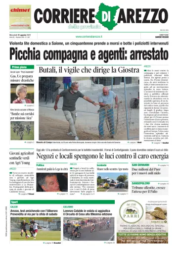 Corriere di Arezzo - 31 Aug 2022