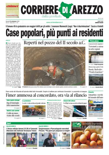 Corriere di Arezzo - 23 Sep 2022