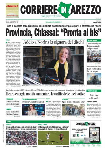 Corriere di Arezzo - 1 Nov 2022