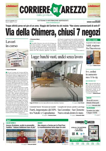 Corriere di Arezzo - 3 Jan 2023