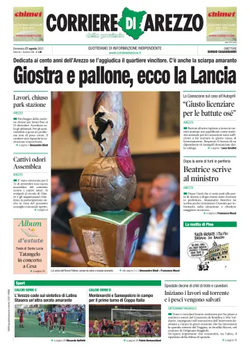 Corriere di Arezzo - 27 Aug 2023