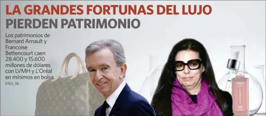 LA GRANDES FORTUNAS DEL LUJO PIERDEN PATRIMONIO