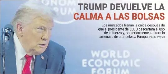 TRUMP DEVUELVE LA CALMA A LAS BOLSAS