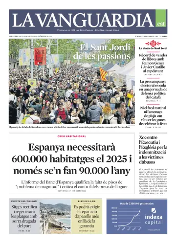 La Vanguardia (Català) - 24 Apr. 2024