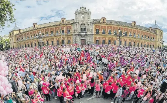 PROTESTA A SEVILLA PELS CRIBRATGES