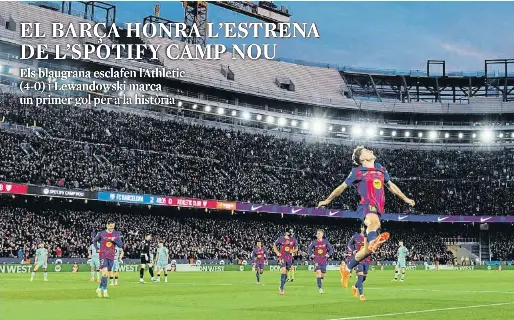 EL BARÇA HONRA L’ESTRENA DE L’SPOTIFY CAMP NOU