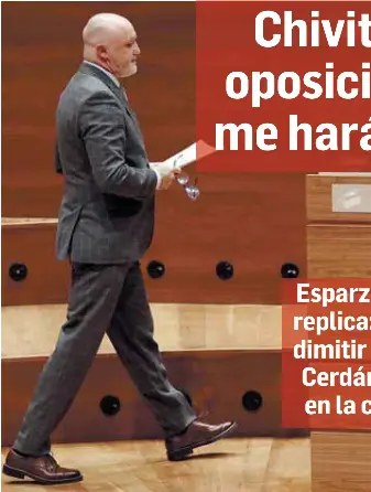 CHIVITE, A LA OPOSICIÓN: “NO ME HARÁN CAER”