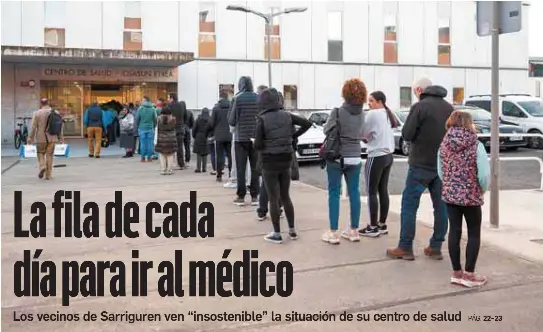 LA FILA DE CADA DÍA PARA IR AL MÉDICO