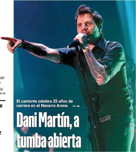 DANI MARTÍN, A TUMBA ABIERTA