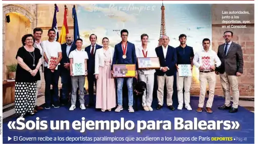 «SOIS UN EJEMPLO PARA BALEARS»