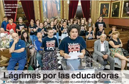 LÁGRIMAS POR LAS EDUCADORAS
