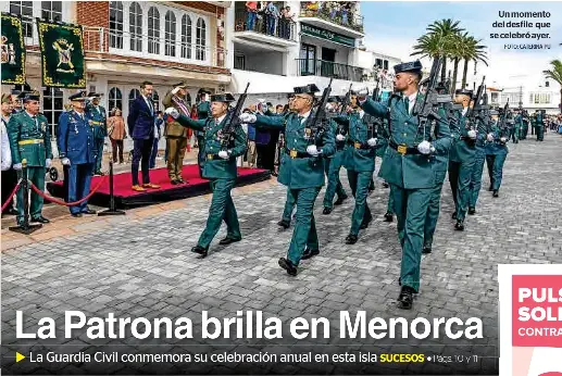 LA PATRONA BRILLA EN MENORCA
