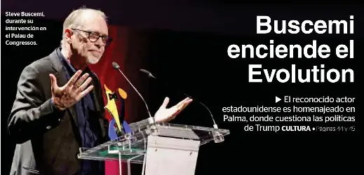 BUSCEMI ENCIENDE EL EVOLUTION