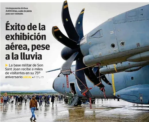 ÉXITO DE LA EXHIBICIÓN AÉREA, PESE A LA LLUVIA