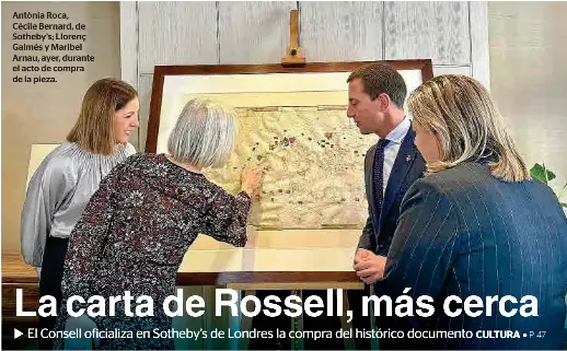 LA CARTA DE ROSSELL, MÁS CERCA CULTURA