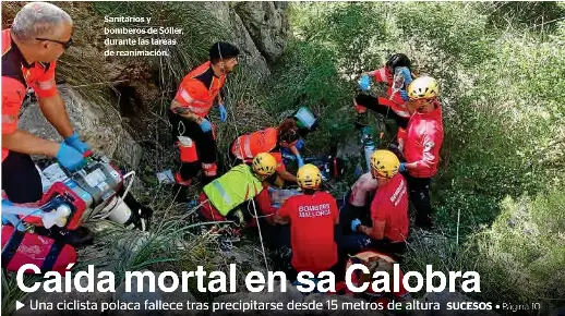CAÍDA MORTAL EN SA CALOBRA