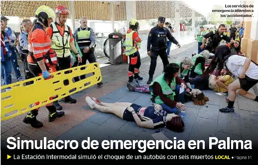 SIMULACRO DE EMERGENCIA EN PALMA