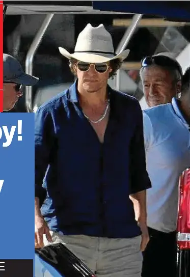 HOWDY COWBOY! MATTHEW MCCONAUGHEY IN MALLORCA HOLIDAY