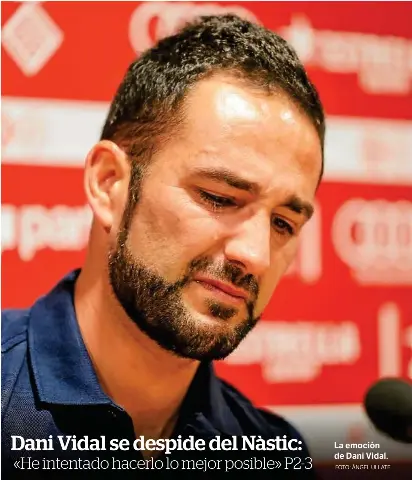 DANI VIDAL SE DESPIDE DEL NÀSTIC: