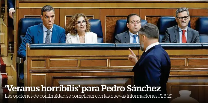 ‘VERANUS HORRIBILIS’ PARA PEDRO SÁNCHEZ