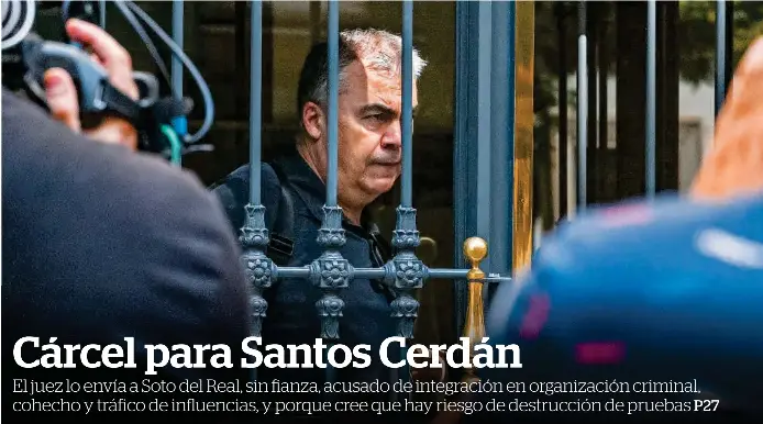 CÁRCEL PARA SANTOS CERDÁN