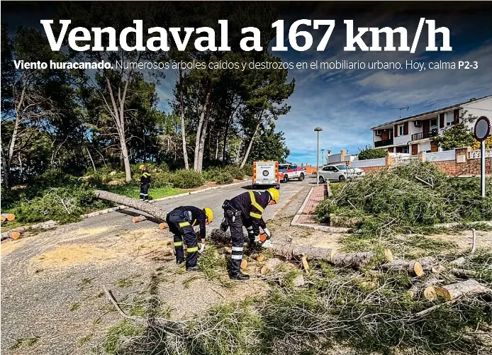 VENDAVAL A 167 KM/H