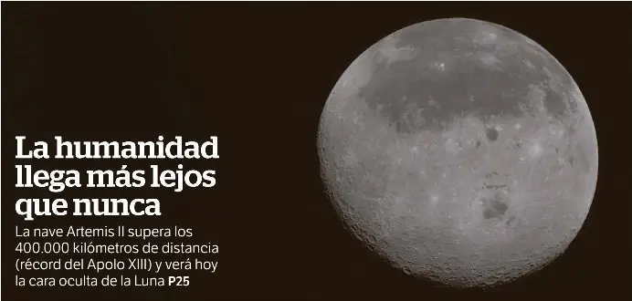 LA HUMANIDAD LLEGA MÁS LEJOS QUE NUNCA