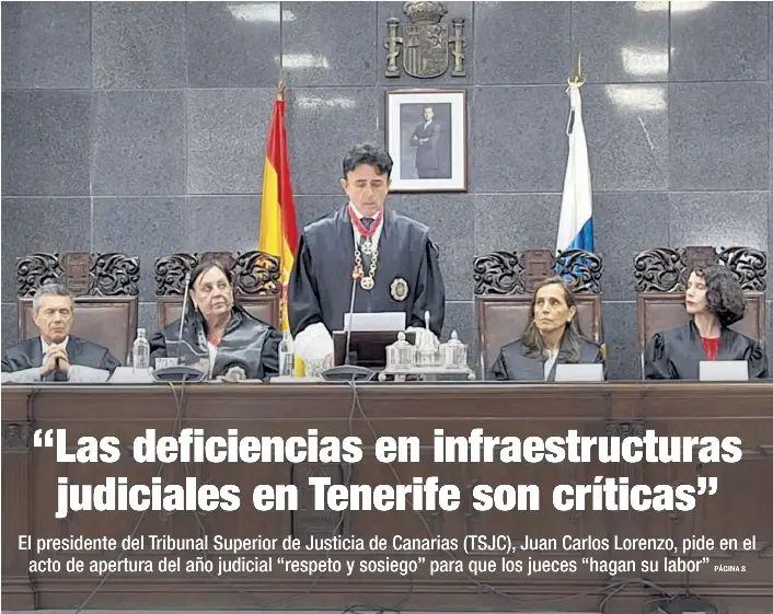 “LAS DEFICIENCIAS EN INFRAESTRUCTURAS JUDICIALES EN TENERIFE SON CRÍTICAS”