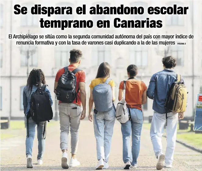 SE DISPARA EL ABANDONO ESCOLAR TEMPRANO EN CANARIAS